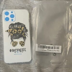 iPhone 12 Pro Max Case - White with Black and Yellow Design